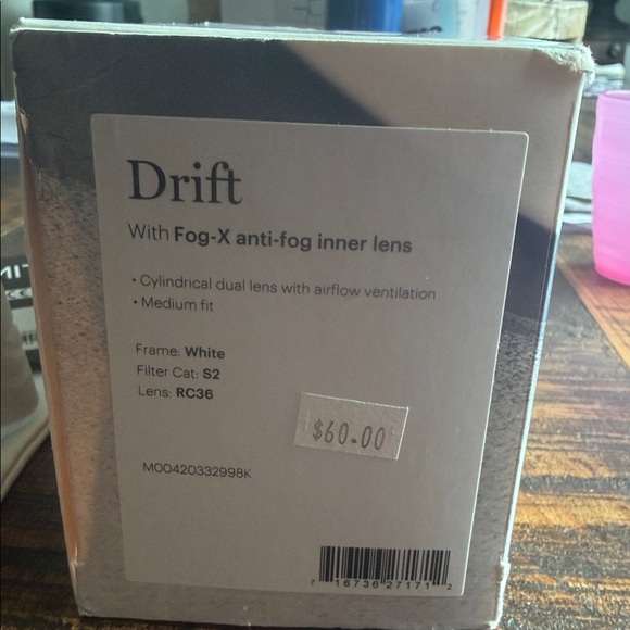 SMITH White Goggles with Rose-Tinted Lens - Picture 5 of 5